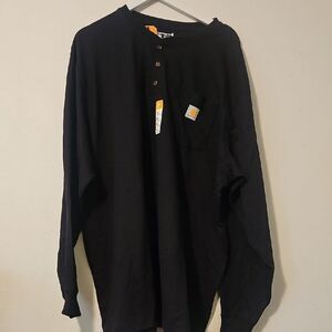 Carhartt Men's Black Long Sleeve Shirt 2XL